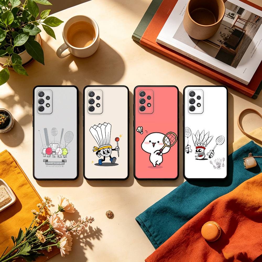 Badminton Quotes - เคสโทรศัพท์ลายภาพประกอบแบดมินตัน S-Sport สำหรับ Samsung Galaxy A73,