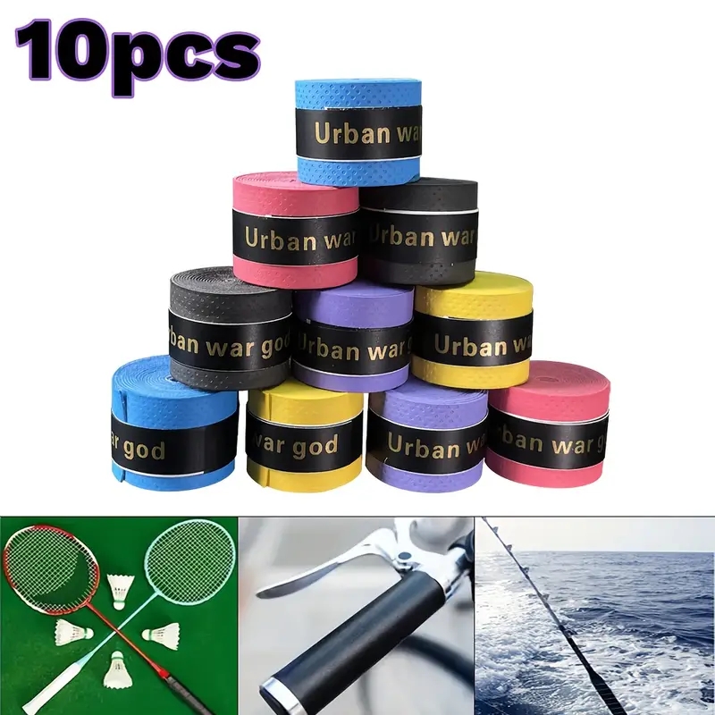 Badminton Grip Tape - เทปพันด้ามจับสำหรับแบดมินตัน เทนนิส ตกปลา ใช้ได้กับกีฬาหลากหลายประเภท ซับเหงื่อ ไม่ลื่น