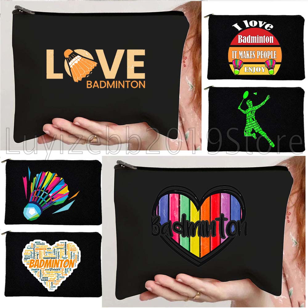 Badminton Quotes Funny - กระเป๋าเครื่องสำอางลายแบดมินตันตลกๆ สีรุ้งสดใส ของขวัญ กระเป๋าใส่เครื่องสำอาง กระเป๋าใส่เครื่องเขียน กระเป๋าซิปใส่กุญแจและเหรียญ