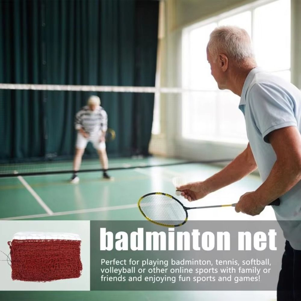 Badminton Tournament - การเปลี่ยนตาข่ายแบดมินตันมาตรฐาน ติดตั้งง่าย ตาข่ายเทนนิส ตาข่ายวอลเลย์บอลแบบพับได้สําหรับการแข่งขันความบันเทิงฝึกซ้อมกีฬา