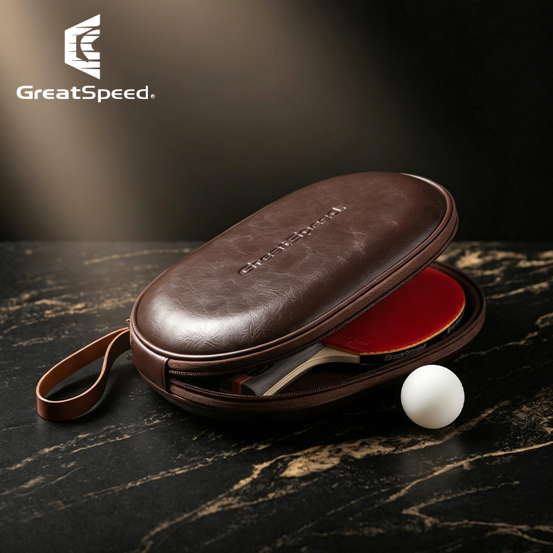 Racket Cover Bag - กระเป๋ากีฬาเทเบิลเทนนิสหนังแท้คุณภาพสูง ซองใส่ไม้เทเบิลเทนนิสหนังแท้ กล่องใส่ไม้เทเบิลเทนนิสสำหรับนักกีฬา