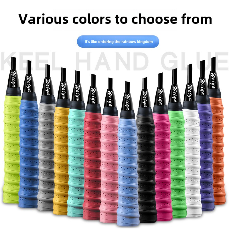 Badminton Grip Tape - 10Pcs Grip เทปไม้เทนนิส Anti-SLIP ดูดซับเหงื่อตกปลากลางแจ้ง Rod