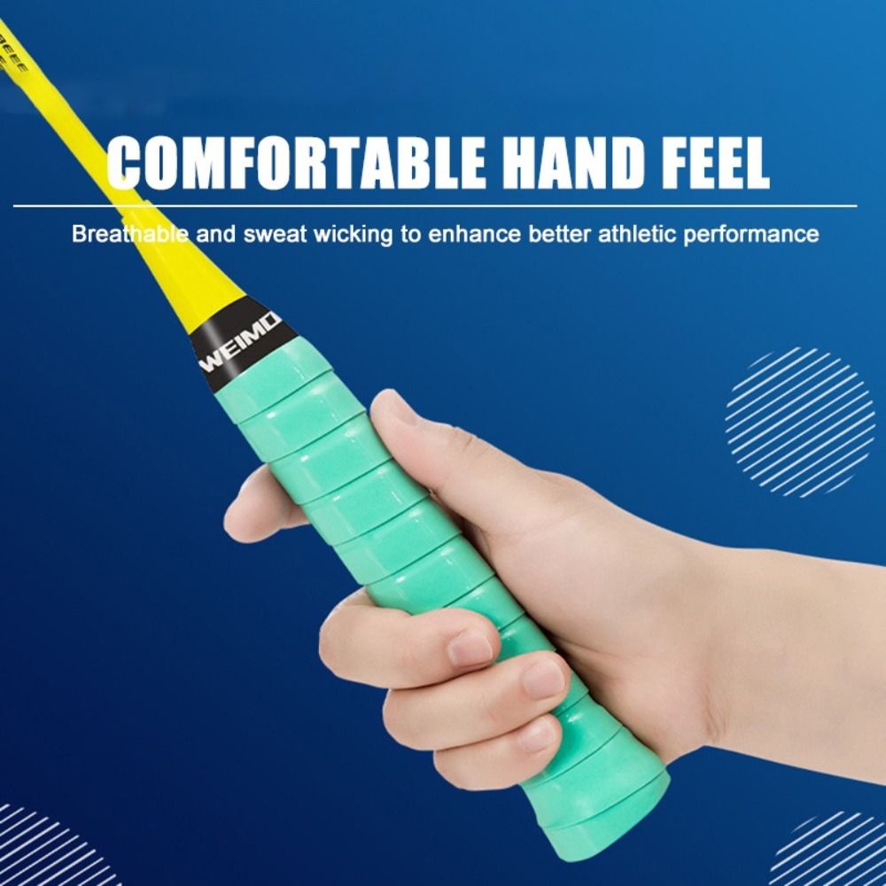 Badminton Grip Tape - ที่พันด้ามไม้แบดมินตันหลากสีแบบใหม่ กันลื่น PU เทปพันด้ามกันลื่น เชือกพันด้าม ลดแรงกระแทก