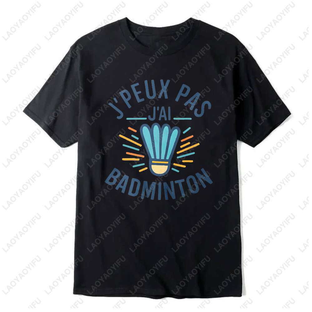 Badminton Quotes Funny - เสื้อยืดผู้หญิงลายกราฟิกลูกแบดมินตัน คำคมตลก ผ้าฝ้าย ใส่สบายๆ สไตล์สปอร์ต แฟชั่นอินเทรนด์สำหรับฤดูร้อน