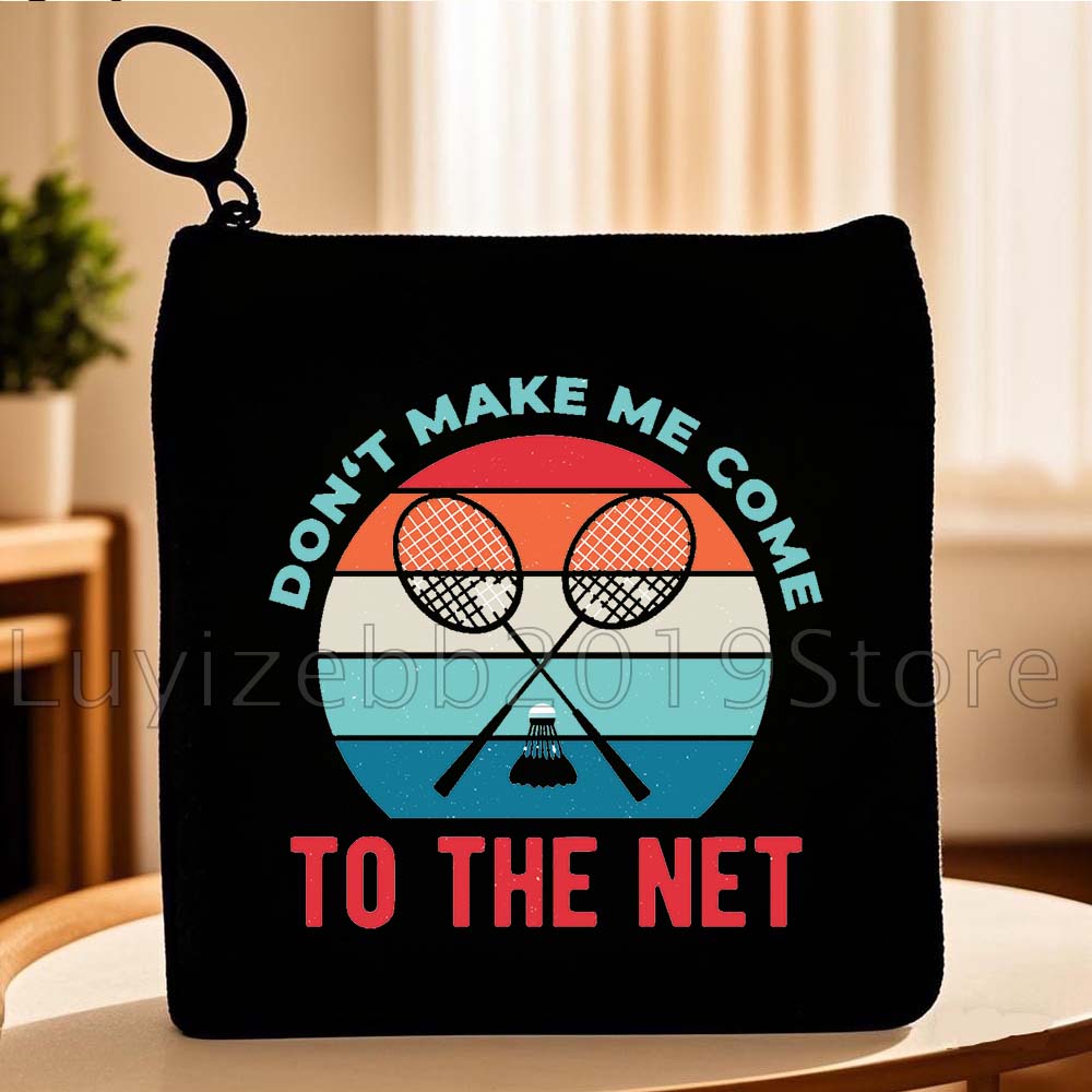กระเป๋าใส่เหรียญผ้าแคนวาสลายคำ - Badminton Quotes Funny บทวิจารณ์และราคา