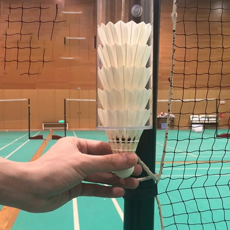 ลูกขนไก่หลอดเก็บลูกแบดมินตันผู - Badminton Youtube บทวิจารณ์และราคา
