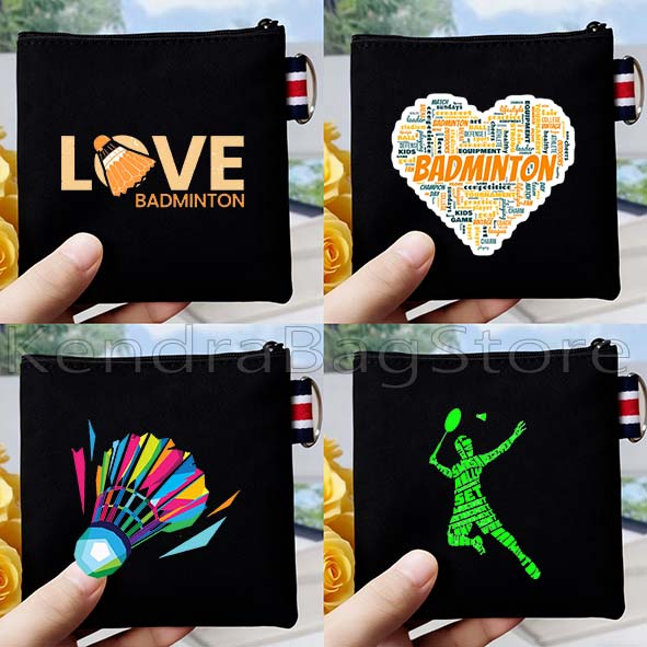 กระเป๋าใส่เหรียญผ้าแคนวาสลายคำ - Badminton Quotes Funny บทวิจารณ์และราคา