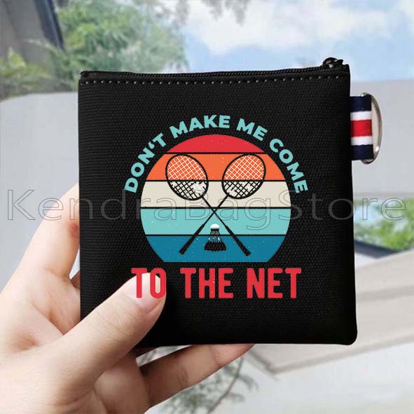 กระเป๋าใส่เหรียญผ้าแคนวาสลายคำ - Badminton Quotes Funny บทวิจารณ์และราคา