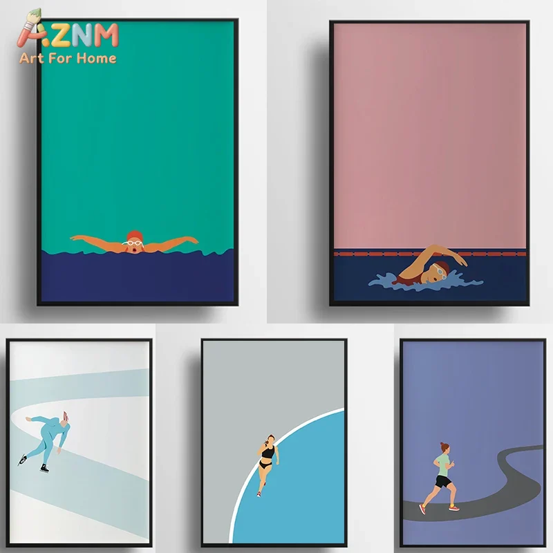 AZNM ศิลปะบนผืนผ้าใบแนวสปอร์ตส - Badminton Quotes บทวิจารณ์และราคา