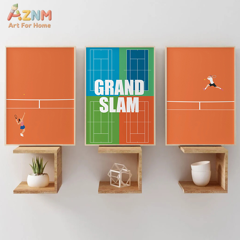 AZNM ศิลปะบนผืนผ้าใบแนวสปอร์ตส - Badminton Quotes บทวิจารณ์และราคา
