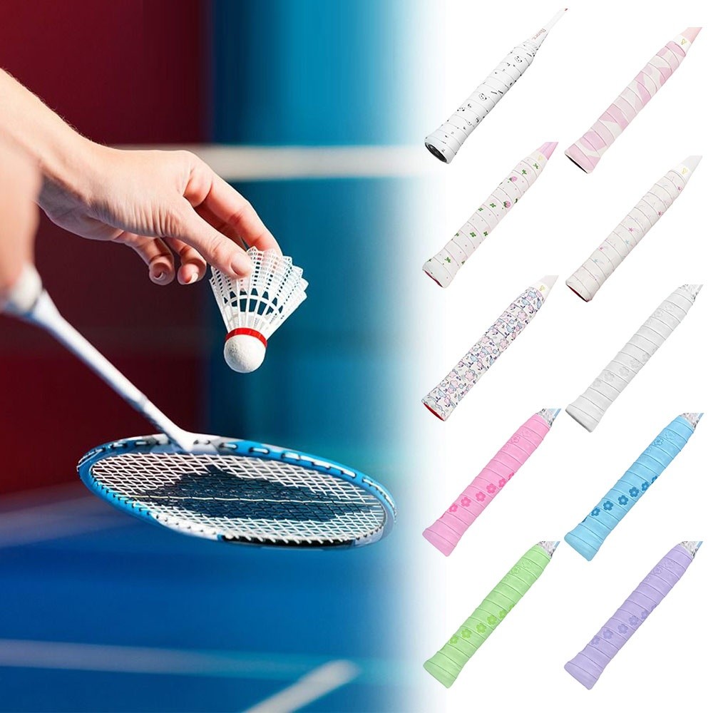 เทปพันด้ามไม้แบดมินตัน PU แบบก - Badminton Grip Tape บทวิจารณ์และราคา